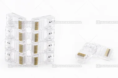 Cat5e UTP RJ45 Plug — 3-Fork Contacts / 超五类非屏蔽水晶头 · 3叉触片