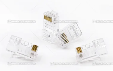 Cat5e UTP RJ45 Plug — 3-Fork Contacts / 超五类非屏蔽水晶头 · 3叉触片