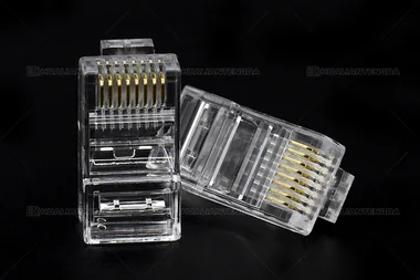 Cat5e UTP RJ45 Plug — 3 µin Gold / 超五类非屏蔽水晶头 · 3U镀金