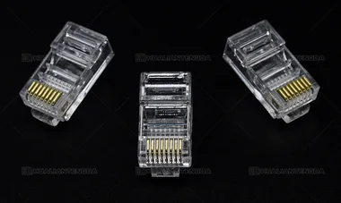Cat5e UTP RJ45 Plug — 3 µin Gold / 超五类非屏蔽水晶头 · 3U镀金