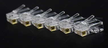 Cat5e UTP RJ45 Plug — Premium-Grade PC / 超五类非屏蔽水晶头 · 特级胶料