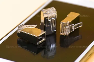 Cat6 FTP Shielded RJ45 Plug — 3 µin Gold / 六类屏蔽水晶头 · 3U镀金
