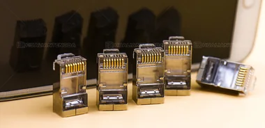 Cat6 FTP Shielded RJ45 Plug — 3 µin Gold / 六类屏蔽水晶头 · 3U镀金