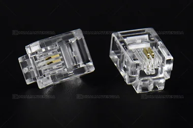 6P2C Telephone Plug (RJ11) / 6P2C 电话水晶头