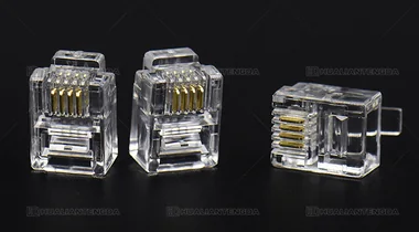 6P4C Telephone Plug (RJ11) / 6P4C 电话水晶头