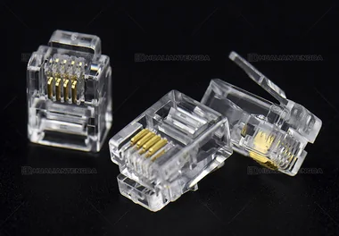 6P4C Telephone Plug (RJ11) / 6P4C 电话水晶头