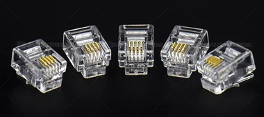 6P4C Telephone Plug (RJ11) / 6P4C 电话水晶头
