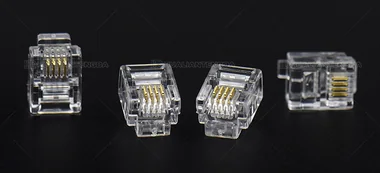 6P4C Telephone Plug (RJ11) / 6P4C 电话水晶头