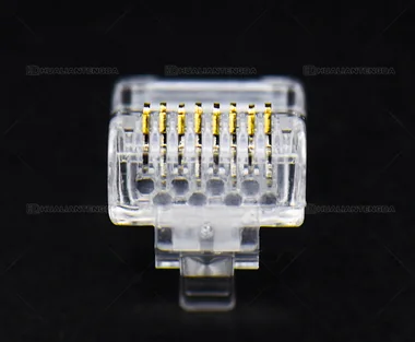 Gold-Plated RJ45 Plug — 3 µin / 镀金水晶头 · 3U