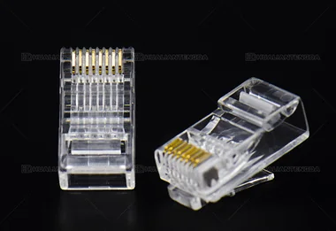 Gold-Plated RJ45 Plug — 3 µin / 镀金水晶头 · 3U