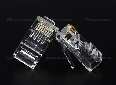 Gold-Plated RJ45 Plug — 3 µin / 镀金水晶头 · 3U