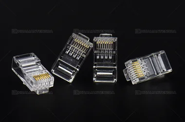 Gold-Plated RJ45 Plug — 3 µin / 镀金水晶头 · 3U